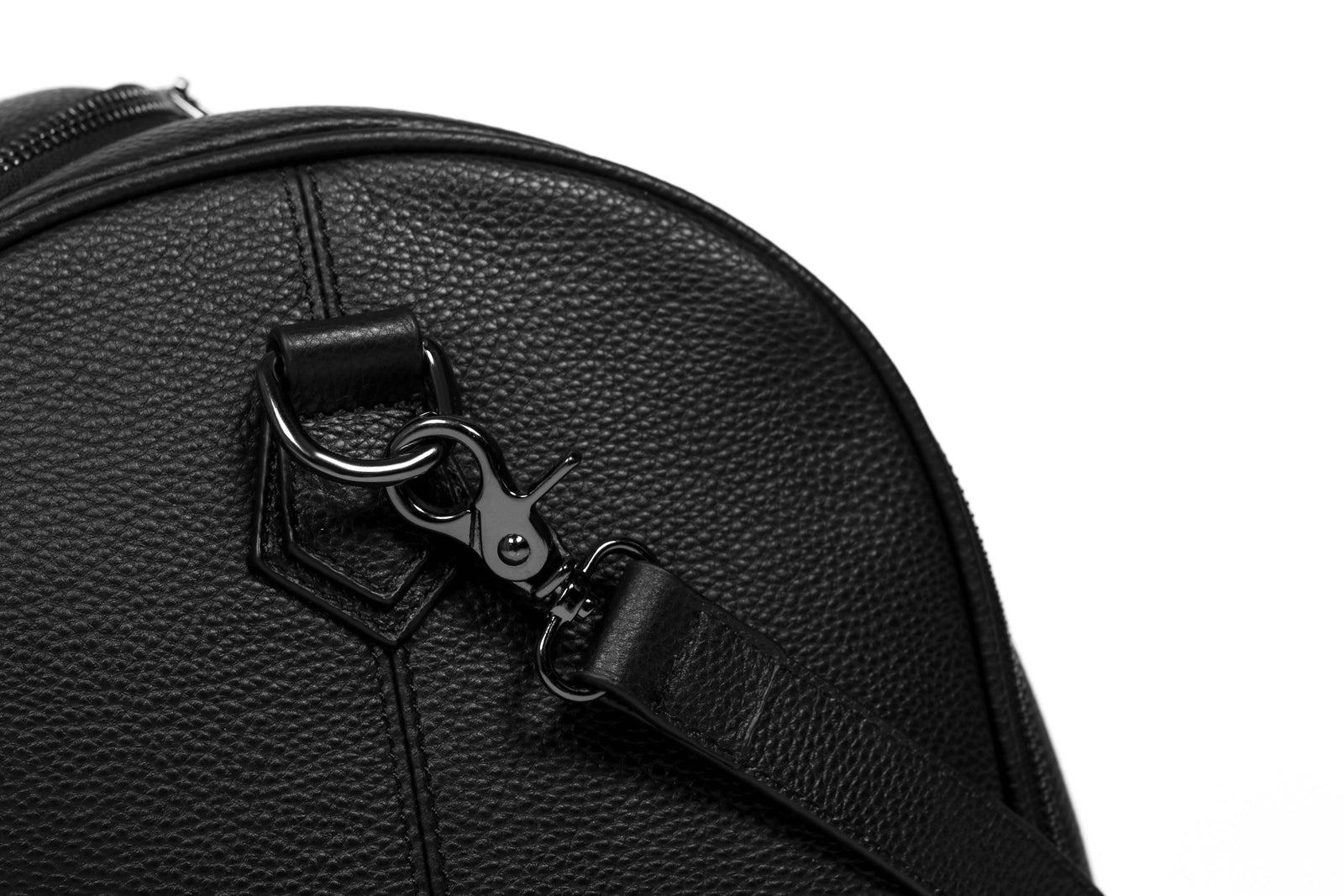 2in1 Leder Anzugtasche "GRYAN" Schwarz